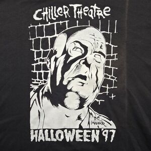 VTG Chiller Theatre Halloween 1997 Tee Men's XL Black Horror Convention Imperato